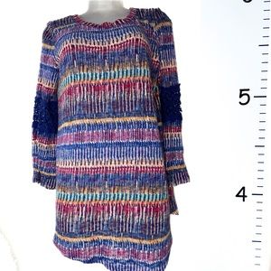 John Paul Richard‎ Multicolor Scoop Neck Sweater Women's Medium